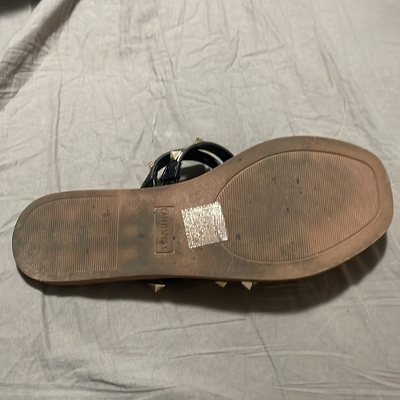 Gold studded sandals - Picture 3 of 3